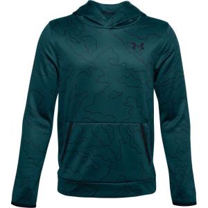 imageUnder Armour Boys Fleece Printed HoodieBlackout Teal 461Black