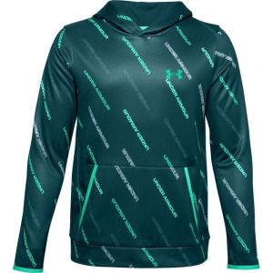 imageUnder Armour Boys Fleece Printed HoodieBlackout Teal 462Absinthe Green