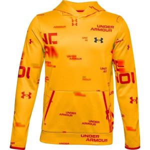 imageUnder Armour Boys Fleece Printed HoodieLunar Orange 880Black