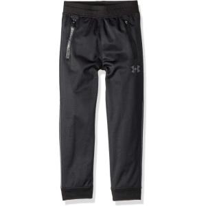 imageUnder Armour Boys Pennant Tapered Track Pants Jogger Style Sweatpants with Zipper PocketsBlack