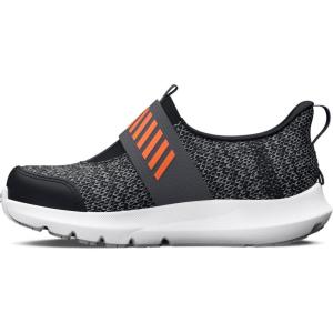 imageUnder Armour Boys Pre School Surge 3 SlipOn Running Shoe003 BlackPitch GrayOrange Blast