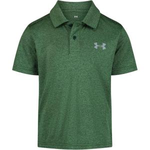 imageUnder Armour Boys Short Sleeve Ua Match Polo Collared Shirt Chest Logo Soft ampamp ComfortableGreenwood