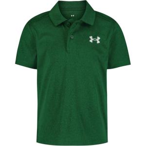 imageUnder Armour Boys Short Sleeve Ua Match Polo Collared Shirt Chest Logo Soft ampamp ComfortableMarine Od Green