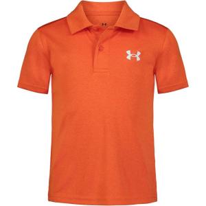 imageUnder Armour Boys Short Sleeve Ua Match Polo Collared Shirt Chest Logo Soft ampamp ComfortableTeam Orange