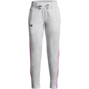 imageUnder Armour Girls Armour Fleece Pants016 Halo Gray Medium Heather   Rebel Pink