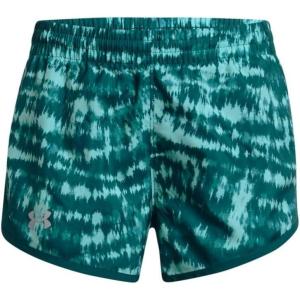 imageUnder Armour Girls Fly by Printed Shorts482 Radial Turquoise  Hydro Teal  Reflective