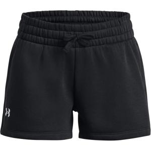 imageUnder Armour Girls Rival Fleece Shorts001 Black   White