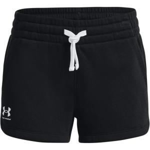 imageUnder Armour Girls Rival Fleece ShortsBlack 001White