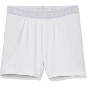 imageUnder Armour Girls Softball Slider Shorts100 White   Black