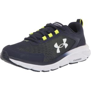 imageUnder Armour Mens Charged Assert 9 Running Shoe404 Midnight NavyYellow RayWhite