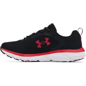 imageUnder Armour Mens Charged Assert 9 Running ShoeBlack 001Red Marble