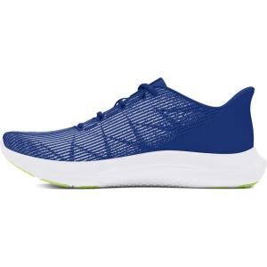 imageUnder Armour Mens Charged Speed Swift Sneaker403 Tech BlueTech BlueMorph Green