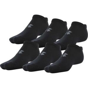 imageUnder Armour Mens Essential Lite No Show Socks 6PairsBlack
