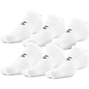 imageUnder Armour Mens Essential Lite No Show Socks 6PairsWhite