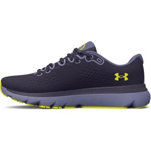 imageUnder Armour Mens HOVR Infinite 4 Running Shoe500 Tempered SteelAurora PurpleYellow Ray