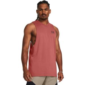 imageUnder Armour Mens Sportstyle Left Chest Cut611 Sedona Red   Black