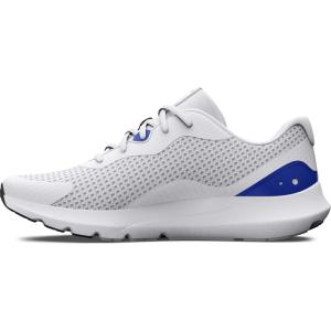 imageUnder Armour Mens Surge 3 Running Shoe112 WhiteTeam RoyalJet Gray