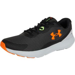 imageUnder Armour Mens Surge 3 Running ShoeJet Gray 103Blaze Orange