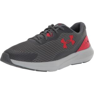 imageUnder Armour Mens Surge 3 Running ShoePitch Gray 106Red