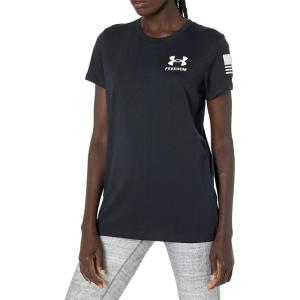 imageUnder Armour Womens New Freedom Flag TShirtBlack 001White