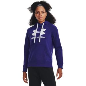 imageUnder Armour Womens Rival Fleece Logo Hoodie468 Sonar Blue   White