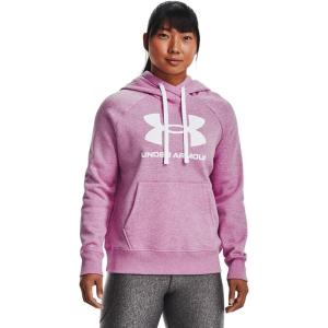 imageUnder Armour Womens Rival Fleece Logo Hoodie537 Jellyfish Medium Heather   White