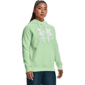 imageUnder Armour Womens Rival Fleece Logo HoodieAqua Foam 335White