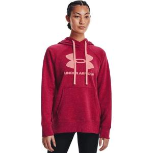 imageUnder Armour Womens Rival Fleece Logo HoodieBlack Rose 664Breaker Blue
