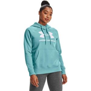 imageUnder Armour Womens Rival Fleece Logo HoodieCosmos 476White