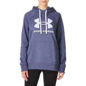 imageUnder Armour Womens Rival Fleece Logo HoodieMechanic Blue 467Seaglass Blue