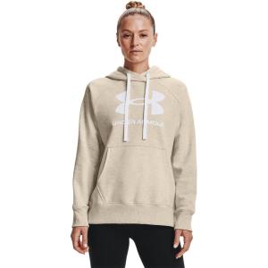 imageUnder Armour Womens Rival Fleece Logo HoodieOatmeal Light Heather 783White