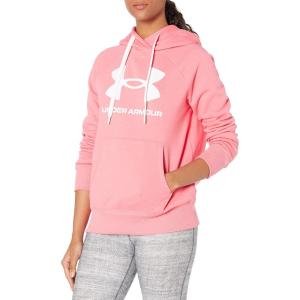 imageUnder Armour Womens Rival Fleece Logo HoodiePink Lemonade 668White