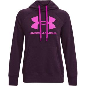 imageUnder Armour Womens Rival Fleece Logo HoodiePolaris Purple 501Meteor Pink