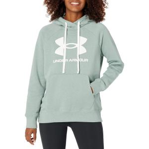 imageUnder Armour Womens Rival Fleece Logo HoodieSilica Green 348White