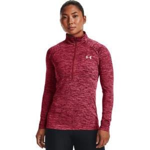 imageUnder Armour Womens Tech Twist  Zip LongSleeve PulloverBlack Rose 664Metallic Silver