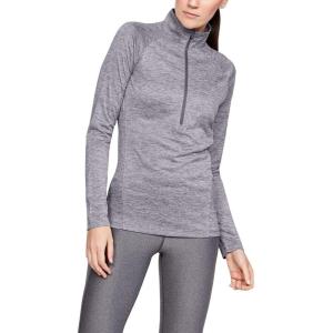imageUnder Armour Womens Tech Twist  Zip LongSleeve PulloverFlint 033Metallic Silver