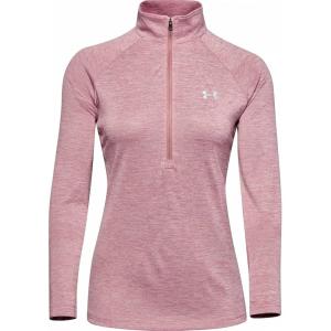 imageUnder Armour Womens Tech Twist  Zip LongSleeve PulloverHushed Pink 662Metallic Silver