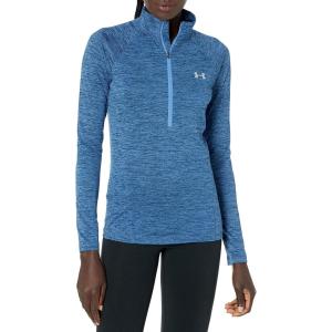 imageUnder Armour Womens Tech Twist  Zip LongSleeve PulloverIndigo 404Metallic Silver