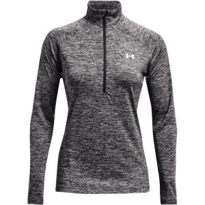 imageUnder Armour Womens Tech Twist  Zip LongSleeve PulloverJet Gray 010Metallic Silver