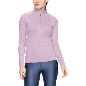 imageUnder Armour Womens Tech Twist  Zip LongSleeve PulloverPink Fog 694Metallic Silver