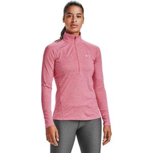 imageUnder Armour Womens Tech Twist  Zip LongSleeve PulloverPink Lemonade 668Translucent