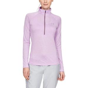 imageUnder Armour Womens Tech Twist  Zip LongSleeve PulloverPurple Ace 543Metallic Silver