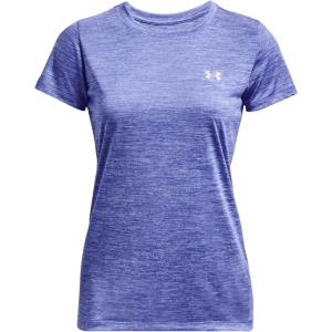 imageUnder Armour Womens Tech Twist TShirt495 Baja Blue  Nebula Purple  Metallic Silver