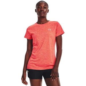 imageUnder Armour Womens Tech Twist TShirt629 Beta  Pomegranate  Metallic Silver