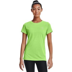 imageUnder Armour Womens Tech Twist TShirtQuirky Lime 752Metallic Silver