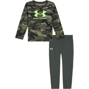 imageUnder Armour babyboys Long Sleeve Shirt and Jogger Set Durable Stretch and LightweightBaroque Woodlands