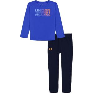 imageUnder Armour babyboys Long Sleeve Shirt and Jogger Set Durable Stretch and LightweightTeam Royal Gradient