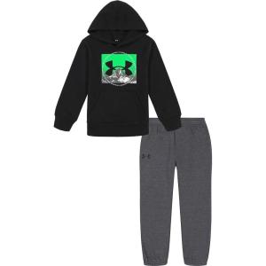 imageUnder Armour babyboys Tee and Short Set Short Sleeve and Tank Designs Lightweight and BreathableBlack Logo  Hoodie