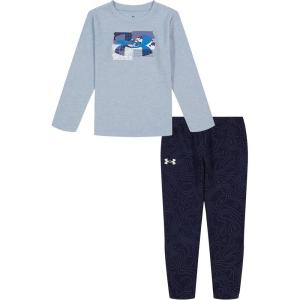 imageUnder Armour babyboys Tee and Short Set Short Sleeve and Tank Designs Lightweight and BreathableHarbor Blue