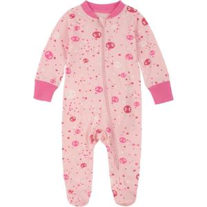 imageUnder Armour babygirls Coverall Footie Zipup Closure Logo ampamp Printed DesignsPrime Pink Speckle
